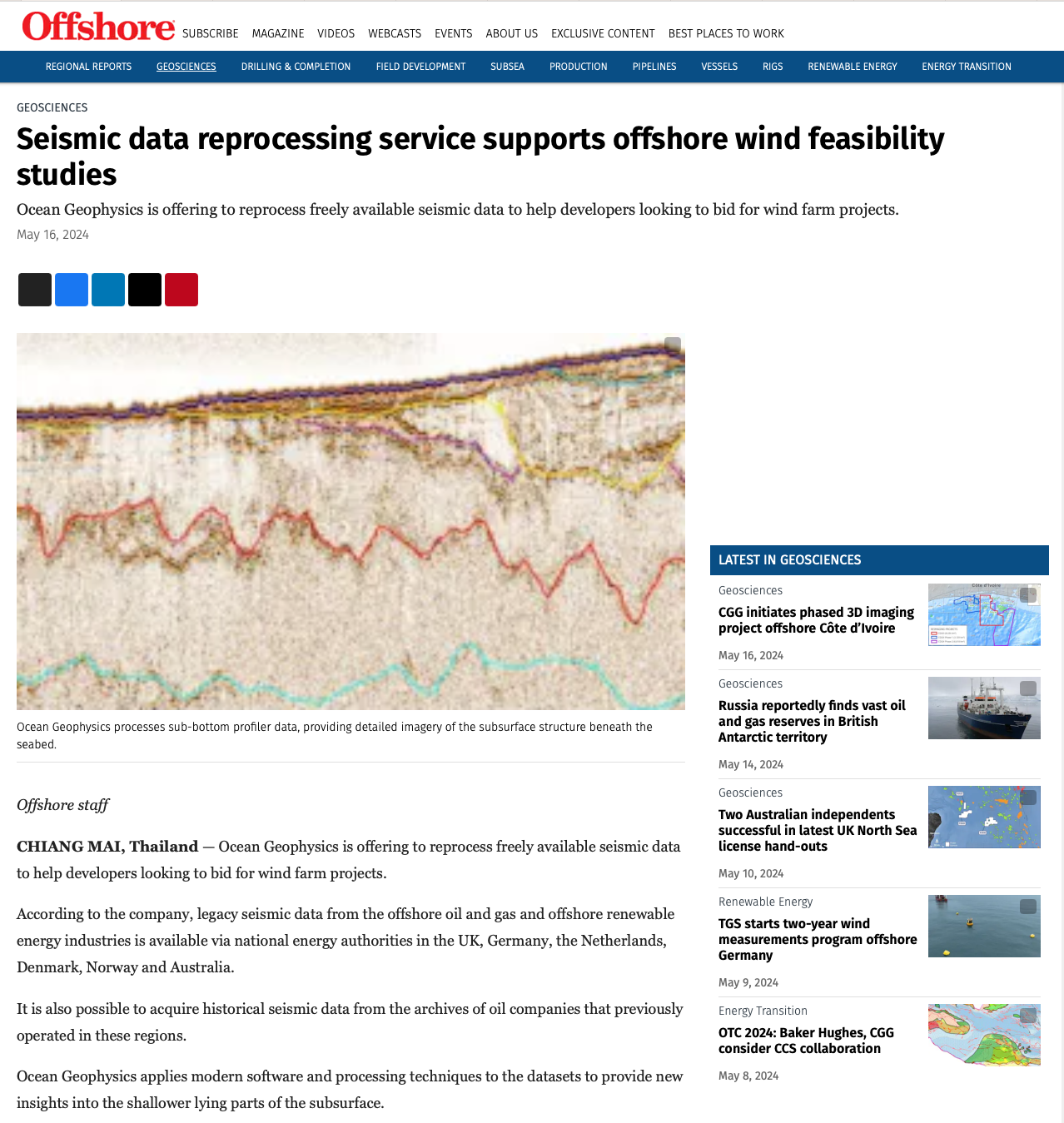 Offshore magazine